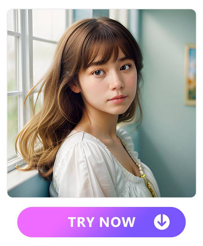 AI woman in fresh and natural style